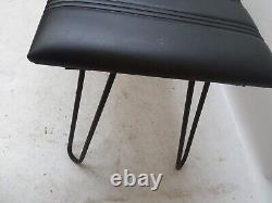 Vintage retro mid century kitchen dining cafe wooden MCM chair bench seat