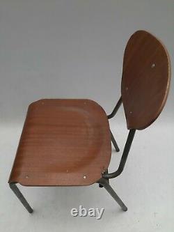 Vintage retro mid century kitchen dining chair Danish 50s 60s wood metal desk