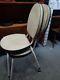 Vintage Retro Mid Century Kitchen Dining Stacking 50s 60s Metal Mcm Chairs X2