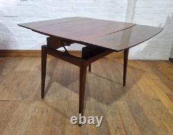 Vintage retro mid century metamorphic side console to a kitchen / dining table