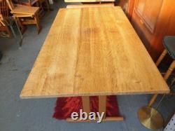 Vintage retro mid century modern wooden Danish kitchen table work office desk