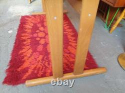 Vintage retro mid century modern wooden Danish kitchen table work office desk