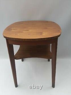 Vintage retro mid century small formica kitchen side square cafe pub table 70s