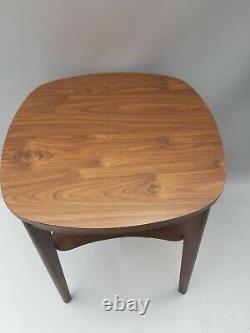 Vintage retro mid century small formica kitchen side square cafe pub table 70s