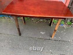 Vintage retro mid century wooden MCM kitchen dining table pub work desk