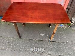 Vintage retro mid century wooden MCM kitchen dining table pub work desk