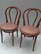 Vintage Retro Mid Century Wooden Bentwood Kitchen Dining Chairs Cafe Thonet X 2