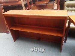 Vintage retro mid century wooden slim hallway kitchen cabinet book case shelves