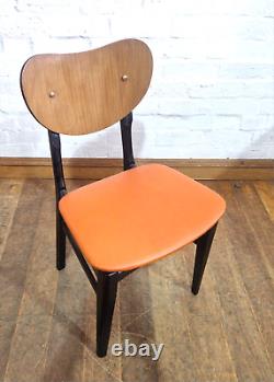 Vintage retro set of 4 kitchen dining chairs