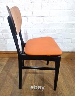 Vintage retro set of 4 kitchen dining chairs