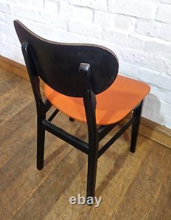 Vintage retro set of 4 kitchen dining chairs