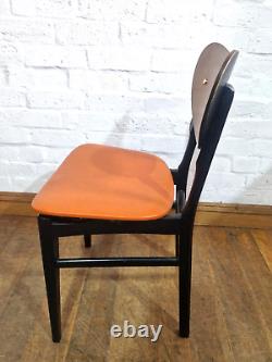 Vintage retro set of 4 kitchen dining chairs