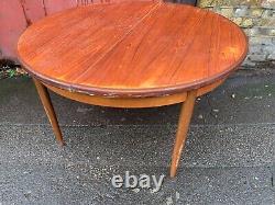 Vintage retro wooden round G plan kitchen dining table 60s 70s mid century MCM