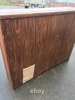 Vintage solid oak large bookcase library home heavy office furniture books, home