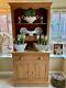Vintage Solid Waxed Pine Display Cabinet Kitchen Larder Dresser Stand Alone