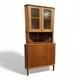 Vintage Teak Corner Cabinet Tall Vintage Retro Danish Mid Century Cupboard