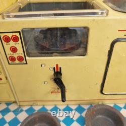 Vintage tin plate 1950s Toy kitchen Combination Kitchen Set
