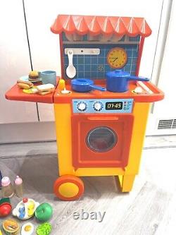 Vtg Retro 80's Bluebird A La Cart Kitchen Bundle Play Toy Nostalgia Prop Gift