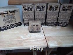 WADE VILLAGE STORES VINTAGE STORAGE JARS SET 1980's STOKE ON TRENT HAND PAINTED