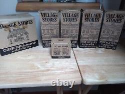 WADE VILLAGE STORES VINTAGE STORAGE JARS SET 1980's STOKE ON TRENT HAND PAINTED