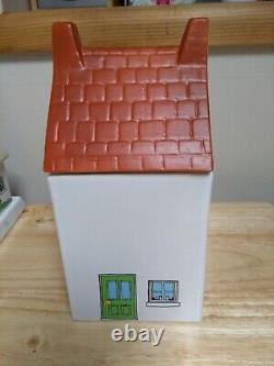 WADE VILLAGE STORES VINTAGE STORAGE JARS SET 1980's STOKE ON TRENT HAND PAINTED