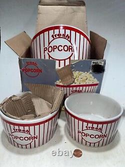 WCL Fresh Popcorn Set Ceramic Bowls 3 Piece Set
