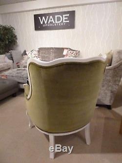 Wade Upholstery Lille Vintage White Show Wood Chair (RRP £717) Ex display