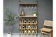 Wall Lean To Industrial Wine Unit Home Bar Bottle And Glass Storage Spaces