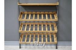Wall Lean to Industrial Wine Unit Home Bar Bottle and Glass storage spaces