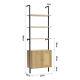 Wall/stand Multifunctional Bookshelf Storage Cabinet Bookcase Withshelves, Cupboard