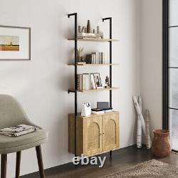 Wall/Stand Multifunctional Bookshelf Storage Cabinet Bookcase withShelves, Cupboard