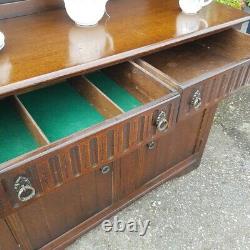 Welsh Dresser Sideboard Vintage Two Drawer + Cupboard