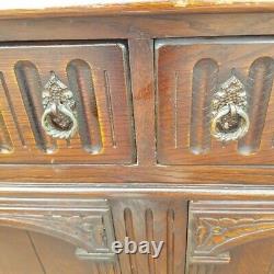 Welsh Dresser Sideboard Vintage Two Drawer + Cupboard