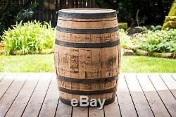 Whiskey Oak Wood Barrel Whole 59 Gal Utility BBQ Stand Bistro Table Vintage