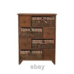 Wicker Basket Drawer Furniture Cabinet Storage Chest Hallway Cupboard Kitchen