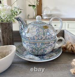 William Morris Pimpernel Fine China Tea For One Set Teapot Teacup Gift set