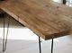 Wooden Kitchen Dining Table Desk Metal Hairpin Legs Industrial Vintage Retro