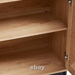 Wooden Sideboard Buffet Storage Shelf Cabinet Cupboard with 2 Doors Living Room