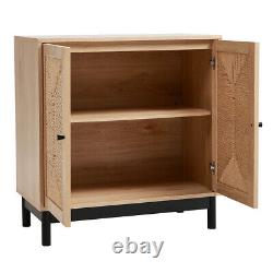 Wooden Sideboard Cabinet Cupboard Unit Storage Furniture With 2 Shelves 2 Doors