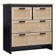 Wooden Sideboard Storage Cupboard Buffet Cabinet With Drawers Living Room Stand