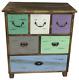 Wooden Storage Cabinet With 6 Drawers 69cm