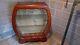 Wooden Storage Glass Display Cabinet Cupboard Glass Shelf Vintage Antique Unit
