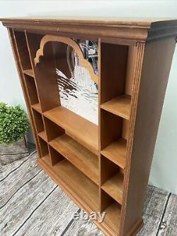Wooden Wall Hanging or Tabletop Curio Cabinet Display rack 3 Shelf 21x18.5X4