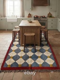 Wool Jute Farmhouse handwoven hallway, dinning, Kitchen Carpet Rug Area Rugs