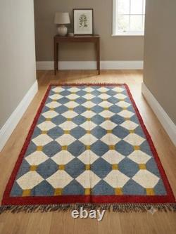 Wool Jute Farmhouse handwoven hallway, dinning, Kitchen Carpet Rug Area Rugs