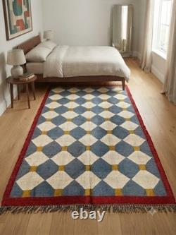 Wool Jute Farmhouse handwoven hallway, dinning, Kitchen Carpet Rug Area Rugs