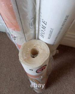 X2 90s Vintage LAURA ASHLEY Wallpaper Retro cottagecore Kitchen 80s Country Pink