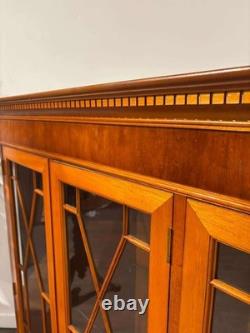 Yew Wood Display Cabinet