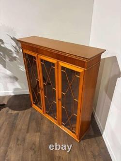 Yew Wood Display Cabinet