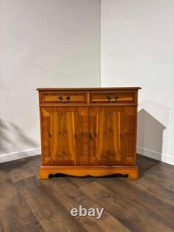 Yew Wood Two Door Two Drawer Cabinet